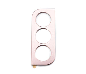 Tapa lente de protección de cámara SYSTEM-S de aluminio para Samsung Galaxy S22 en color rosa