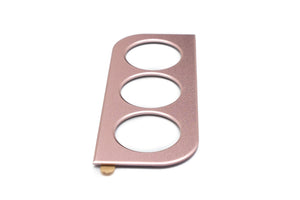 Tapa lente de protección de cámara SYSTEM-S de aluminio para Samsung Galaxy S22 en color rosa