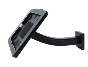 Soporte de pared SYSTEM-S con cerradura para iPad 10 Pro 11 Air 4 5 en negro