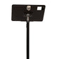 SYSTEM-S Boden Ständer 150 cm Halterung abschließbar für iPad 10 Pro 11 Air 4 5 in Schwarz