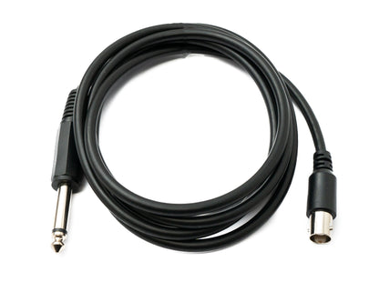 Cavo audio da 180 cm, connettore jack da 6,35 mm a connettore BNC, adattatore AUX in nero