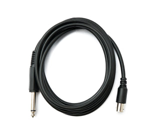 Cavo audio da 180 cm, connettore jack da 6,35 mm a connettore BNC, adattatore AUX in nero