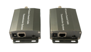 SYSTEM-S UTP IP Transceiver Set LAN RJ45 zu BNC Koaxialkabel in Schwarz