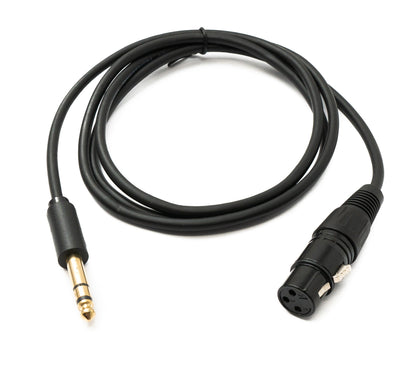 Câble audio SYSTEM-S 150 cm prise XLR 3 broches vers prise jack 6,35 mm adaptateur AUX