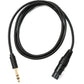 SYSTEM-S Audio Kabel 150 cm XLR 3 polig Buchse zu 6.35 mm Klinke Stecker AUX