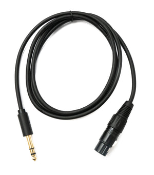 Cable de audio SYSTEM-S Conector XLR de 150 cm de 3 pines a conector jack de 6,35 mm Adaptador AUX