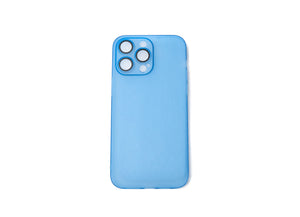 Custodia protettiva antiurto e antigraffio in blu opaco per iPhone 14 Pro Max