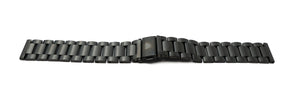 SYSTEM-S 20 mm metal strap for Samsung Galaxy Watch 4 Smartwatch Black