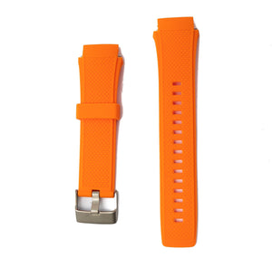 Correa de silicona flexible SYSTEM-S 20mm para Smartwatch Huawei Watch 2 en color naranja