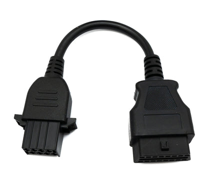 Cable OBD SYSTEM-S de 10 cm con toma OBD 2 para Volvo de 8 pines en negro para diagnóstico de coche