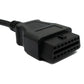 SYSTEM-S OBD cable 10 cm OBD 2 socket for Volvo 8pin in black for car diagnostics