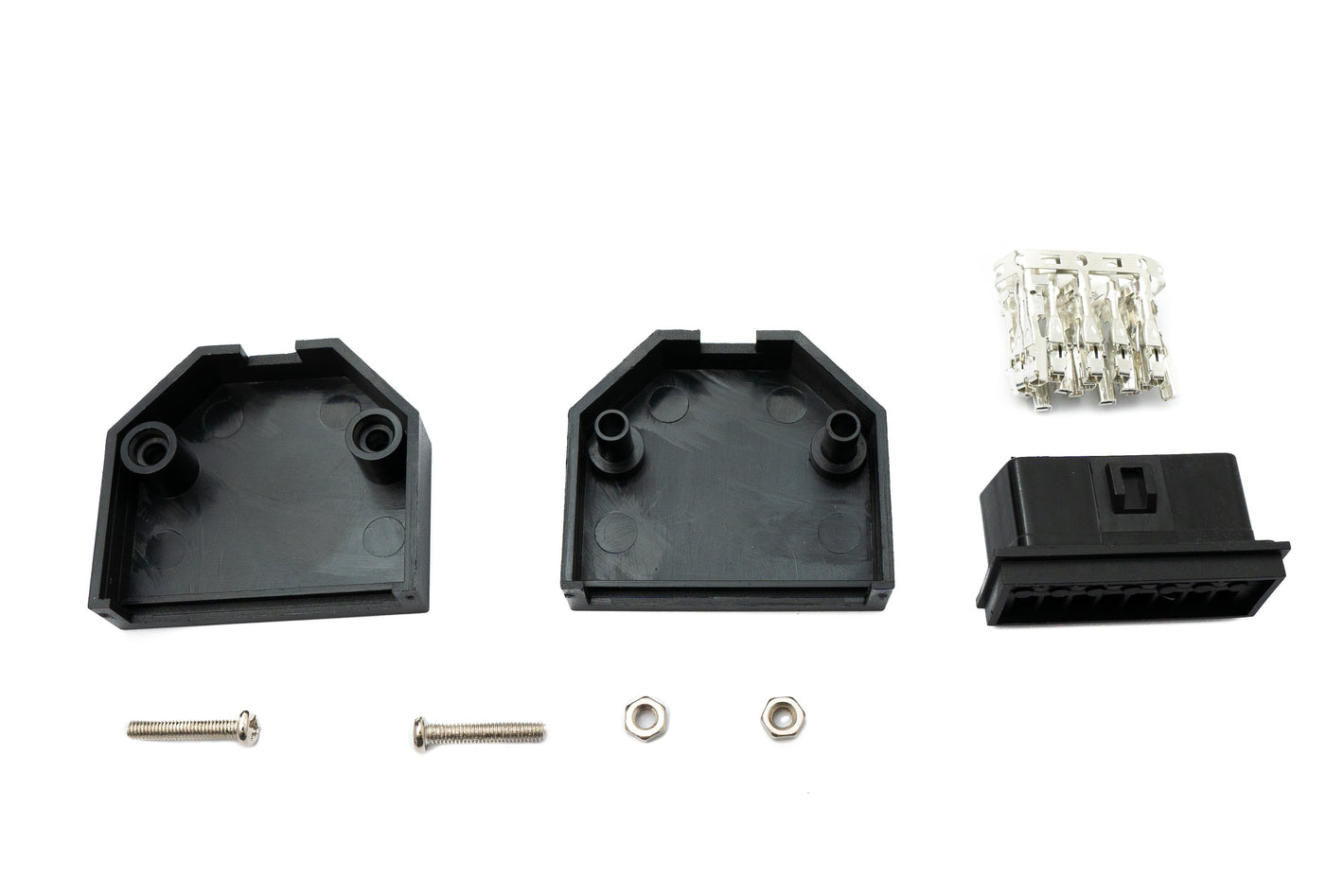 Adaptador OBD SYSTEM-S Cable de conexión de enchufe OBD 2 de 16 pines en negro para diagnóstico de automóviles