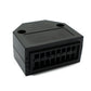 SYSTEM-S OBD Adapter OBD 2 16 pin socket connection cable in black for car diagnostics