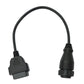 SYSTEM-S OBD cable 30 cm OBD 2 socket for Mercedes Benz 14 pin black for car diagnostics
