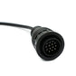 SYSTEM-S OBD cable 30 cm OBD 2 socket for Mercedes Benz 14 pin black for car diagnostics