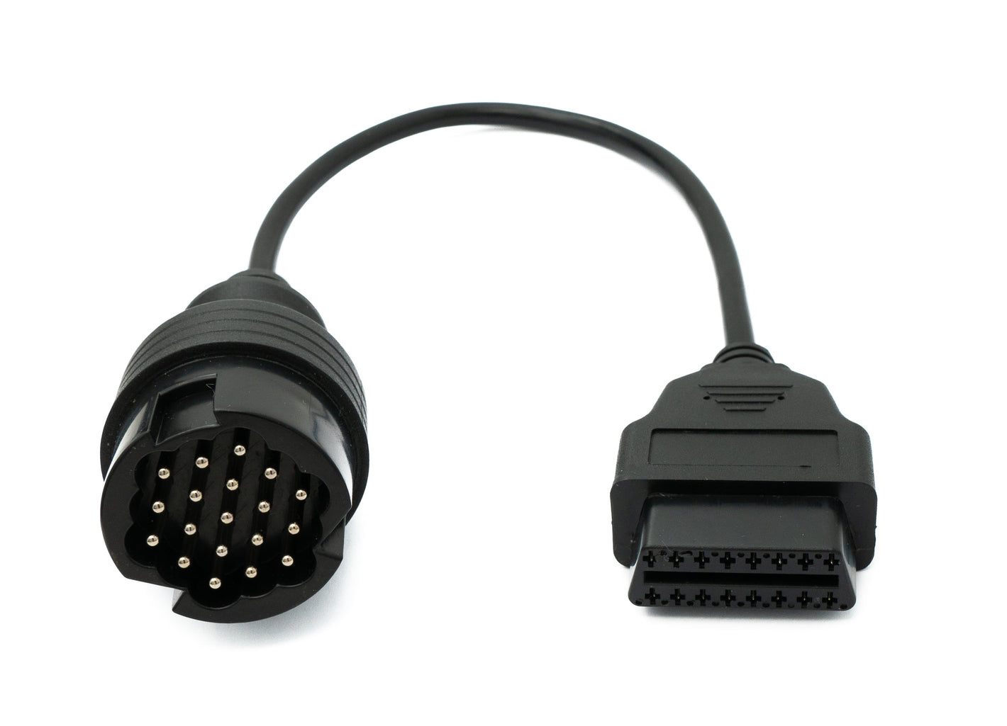 SYSTEM-S OBD Kabel 30 cm OBD 2 Buchse für Porsche 19pin in Schwarz für Auto Diagnose