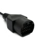 SYSTEM-S OBD cable 10 cm OBD 2 socket for Mazda 17pin in black for car diagnostics