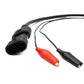 SYSTEM-S OBD Kabel 30 cm OBD 2 Buchse für Fiat 3pin in Schwarz für Auto Diagnose