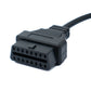 SYSTEM-S OBD cable 10 cm OBD 2 socket for Toyota 17pin in black for car diagnostics