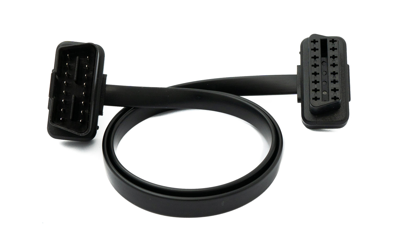 Cable OBD SYSTEM-S 50 cm OBD 2 16pin J1962M macho a J1962F hembra diagnóstico de coche plano