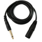 Cable de audio SYSTEM-S Conector AUX estéreo de 150 cm Conector de 6,35 mm a conector XLR en negro