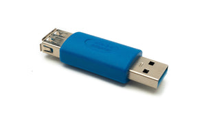 SYSTEM-S USB 3.0 Adapter Typ A Stecker zu Buchse Kabel in Blau