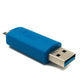 Adaptador USB 3.0 SYSTEM-S cable tipo A macho a micro B macho en color azul