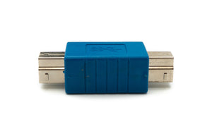 Câble adaptateur USB 3.0 type B mâle vers mâle en bleu