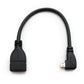 Cavo HDMI da 20 cm micro maschio a adattatore angolare femmina standard in nero