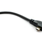 Cavo HDMI da 20 cm micro maschio a adattatore angolare femmina standard in nero