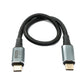 Câble SYSTEM-S USB4 30 cm Type C mâle vers mâle 40 Gbit/s USB 4.0 tressé noir