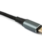 Câble SYSTEM-S USB4 30 cm Type C mâle vers mâle 40 Gbit/s USB 4.0 tressé noir