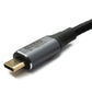 Câble SYSTEM-S USB4 120 cm Type C mâle vers mâle 40 Gbit/s USB 4.0 tressé noir