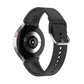 SYSTEM-S flexible silicone strap 20mm for Samsung Galaxy Watch 4 Smartwatch Black