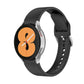 SYSTEM-S flexible silicone strap 20mm for Samsung Galaxy Watch 4 Smartwatch Black