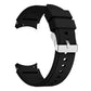 Correa de silicona flexible SYSTEM-S 20mm para Smartwatch Samsung Galaxy Watch 4 Negra