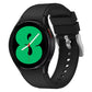 Correa de silicona flexible SYSTEM-S 20mm para Smartwatch Samsung Galaxy Watch 4 Negra