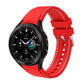 SYSTEM-S Armband flexibel aus Silikon 20mm für Samsung Galaxy Watch 4 Smartwatch Rot