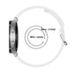 SYSTEM-S Armband flexibel aus Silikon 20mm für Samsung Galaxy Watch 4 Smartwatch Weiß