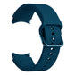 Correa de silicona flexible SYSTEM-S 20mm para Samsung Galaxy Watch 4 Smartwatch Turquesa