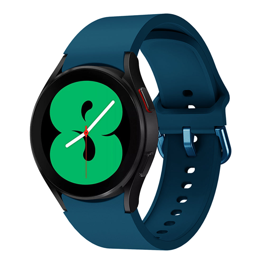 Bracelet silicone souple SYSTEM-S 20mm pour montre connectée Samsung Galaxy Watch 4 Turquoise