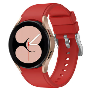 Cinturino in silicone flessibile 20mm per Samsung Galaxy Watch 4 Smartwatch Rosso