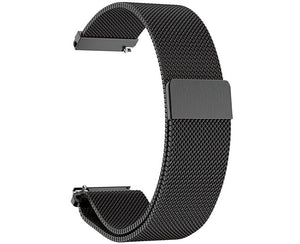 Bracelet SYSTEM-S 22 mm en métal milanais pour Huawei Watch Smartwatch en noir