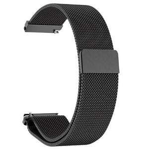 SYSTEM-S Correa metálica milanesa de 20 mm para Samsung Galaxy Watch 4 Smartwatch Negra