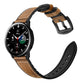 SYSTEM-S Armband flexibel aus Silikon 20mm für Samsung Galaxy Watch 4 Smartwatch Braun
