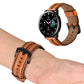 SYSTEM-S Armband flexibel aus Silikon 20mm für Samsung Galaxy Watch 4 Smartwatch Braun