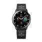 SYSTEM-S Armband flexibel aus Silikon 20mm für Samsung Galaxy Watch 4 Smartwatch Schwarz