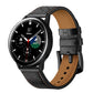 SYSTEM-S Armband flexibel aus Silikon 20mm für Samsung Galaxy Watch 4 Smartwatch Schwarz