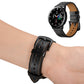 SYSTEM-S Armband flexibel aus Silikon 20mm für Samsung Galaxy Watch 4 Smartwatch Schwarz