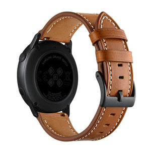 Bracelet en silicone souple SYSTEM-S 20mm pour montre intelligente Samsung Galaxy Watch 4 Marron